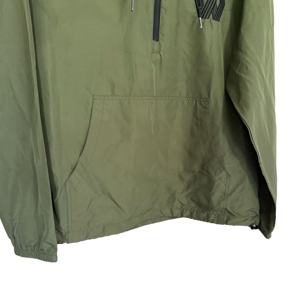 Mayweather Boxing Fitness Olive Green Windbreaker Jacket with Front Pocket - Picture 2 of 13